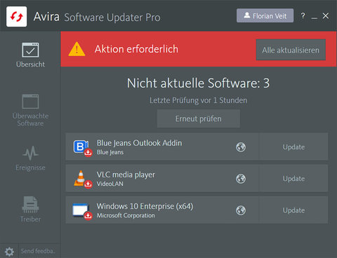 Avira Software Updater Pro Screenshot