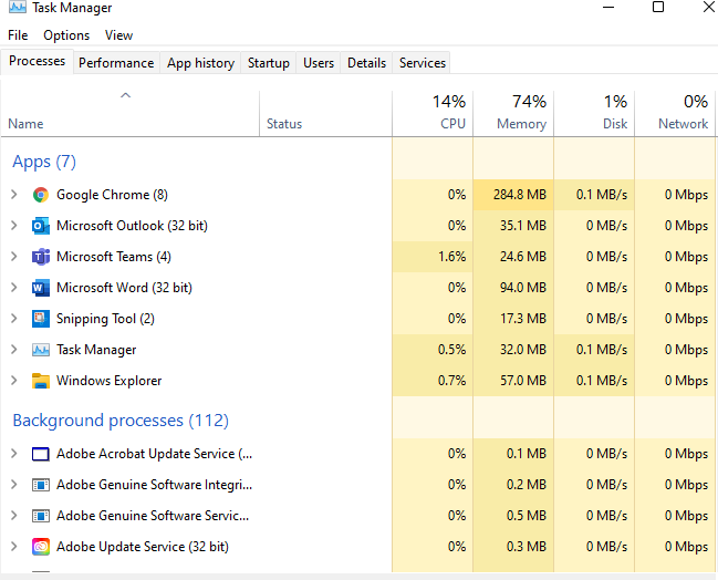 open Task Manager